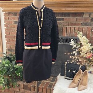 Elegant Black and Red Women's Jacket
